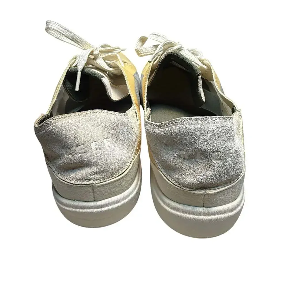 Reef Navigator Size 13 Yellow Grey Textile Sneakers